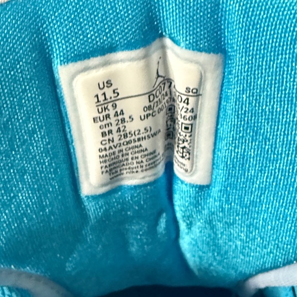 Nike Mens Blue BubbleGum Jordan Shoes - Picture 6 of 7